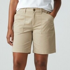 Lauren‎ Ralph Lauren Shorts Women 14W Tan Utility Cotton Gorpcore Plus Size
